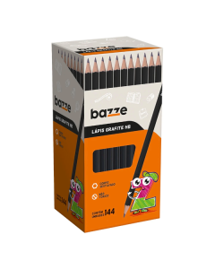 Lápis Preto HB Sextavado Bazze Caixa c/ 144 un