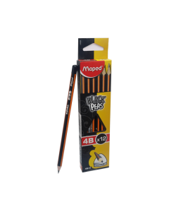 Lápis Preto Maped Triangular 4B CX c/ 12 un
