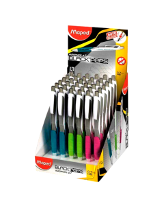 Lapiseira 0.7 mm Black-Peps Maped Cores Sortidas Caixa c/36 un