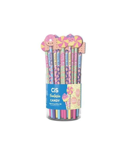 Lápis Preto HB Fantasia Candy PT c/ 24 un