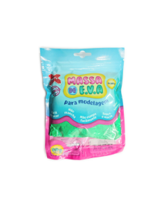 Massa de E.V.A  para modelagem 50g verde Make+