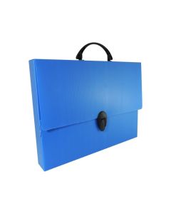 Maleta Novaonda A4 com Alça Azul Polibras