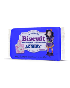 Massa de Biscuit 90g Acrilex Azul Cobalto