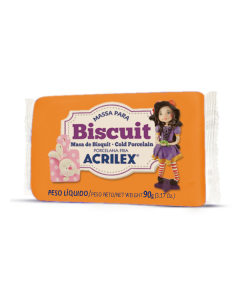 Massa de Biscuit 90g Acrilex Laranja