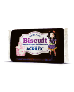 Massa de Biscuit 90g Acrilex Preto
