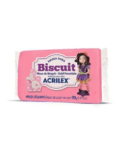 Massa de Biscuit 90g Acrilex Rosa
