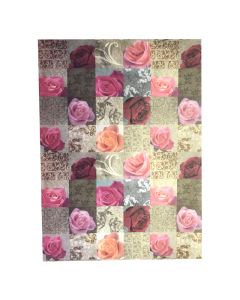 Papel de Presente Rosas Vermelhas e Rosas Claras 69 x 99 cm Ref. 142 Zamberetti
