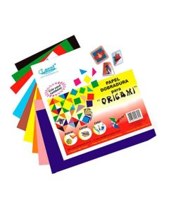 Papel Dobradura Origami 15cm x 15cm Leoni - Pacote c/ 60 folhas