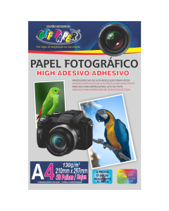 Papel Fotográfico High Adesivo A4 130g Pacote c/ 50 fls Off Paper