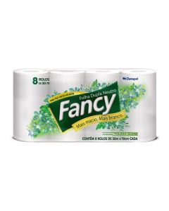 Papel Higiênico Fancy Folha Dupla 8 Rolos Damapel