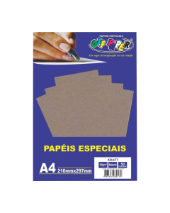 Papel Kraft A4 180g 50 Folhas Off Paper