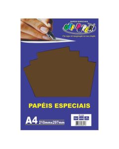 Papel Plus A4 120g Marrom Off Paper 20 Folhas