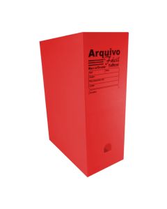 Pasta Arquivo Morto Vermelho Polibras Pacote c/5 un