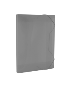 Pasta com Elástico 20 mm Mini Plástica Fumê Dac