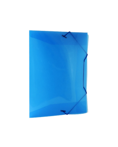 Pasta com Elástico Mini Plástica Azul Dac PT c/10 un