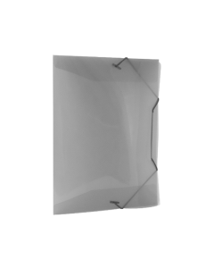 Pasta com Elástico Mini Plástica Fumê Dac PT c/10 un