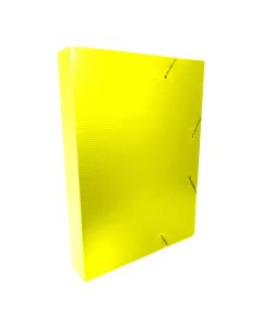 Pasta com Elástico SuperOnda 55mm Amarelo Golden Kraft