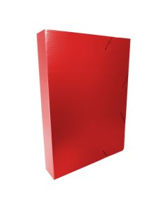 Pasta com Elástico SuperOnda 55mm Vermelho Golden Kraft Pacote c/10 un