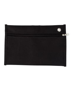 Pasta Malote Preta 1/2 Ofício com Zíper Waleu