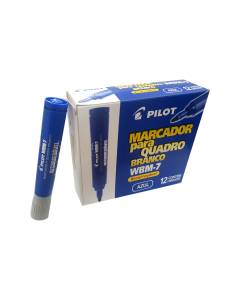 Pincel para Quadro Branco Pilot WBM-7 Azul Caixa c/ 12 un