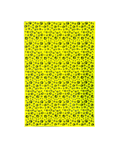 Placa de EVA 40cm x 60cm Estampado Patinhas Amarelo Make+ PT c/5 un