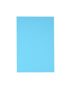 Placa de EVA 40cm x 60cm Estampado Poá Azul e Marrom Make+ PT c/5 un