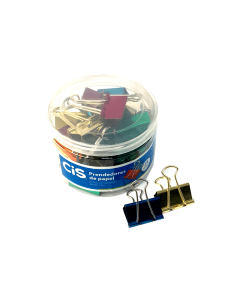 Prendedor de Papel 32mm Color Sortido Cis PT c/24 un