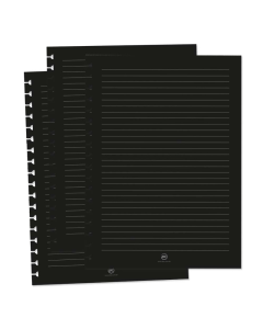 Refil Universitário 90g Caderno Smart Dac College - 48 Fls Pretas