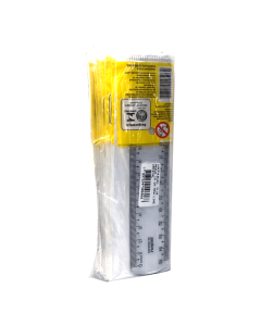 Régua New Line 15 cm Cristal Waleu PT c/10 un
