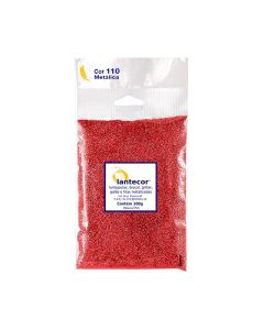 Saco de Glitter 100g Vermelho Lantecor
