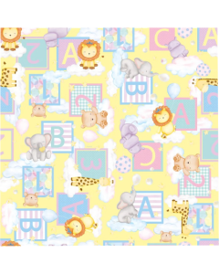 Saco de Presente Bichinhos Baby 35x54cm Cromus Pacote c/ 50 un