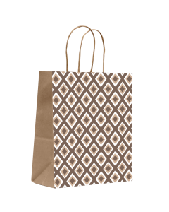 Sacola Classica Losango (G) 22,5cm x 21cm x 8 cm Scrity