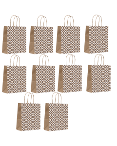 Sacola Classica Losango (M) 16,4cm x 21cm x 8 cm Scrity Pct 10 un