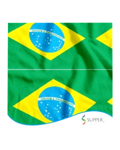 Tecido TNT Bandeira do Brasil Grande 1,40 m x 1 m Supper
