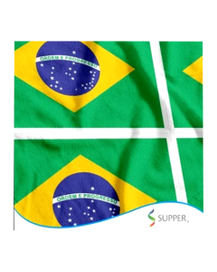 Tecido TNT Bandeira do Brasil Pequena 1,40 m x 1 m Supper