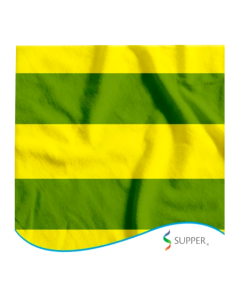 Tecido TNT Listras Verde e Amarelo 1,40 m x 1 m Supper