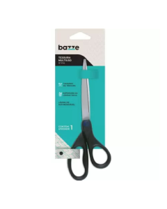 Tesoura Multiuso B7200 21,5cm Aço Inoxidável Bazze