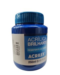 Tinta Acrílica Brilhante Azul Turqueza 250ml Acrilex