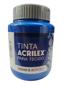 Tinta Fosca para Tecido 250 ml Azul Turquesa Acrilex