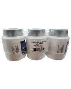Tinta Fosca para Tecido 250 ml Branco 3 un Acrilex