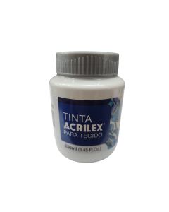 Tinta Fosca para Tecido 250 ml Branco Acrilex