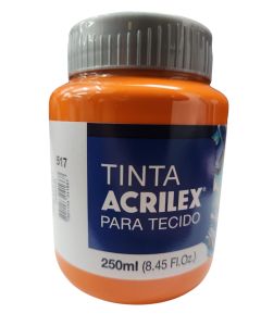 Tinta Fosca para Tecido 250 ml Laranja Acrilex