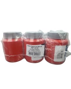 Tinta Fosca para Tecido 250 ml Vermelho 3 un Acrilex