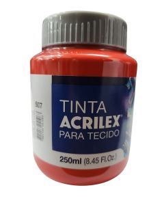 Tinta Fosca para Tecido 250 ml Vermelho Acrilex