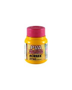 Tinta PVA Fosca Amarelo Ouro Acrilex - 37ml