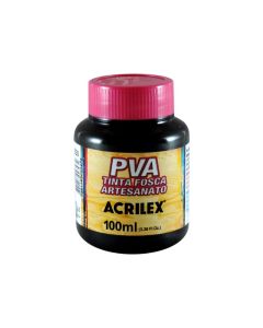 Tinta PVA Fosca Preto Acrilex - 100ml