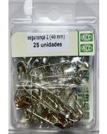 Alfinete de Segurança 2 (40mm) ACC - Blister c/25 unidades