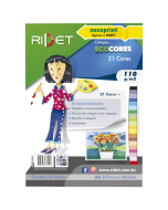 Bloco Eco Cores 21 Cores A3 42 fls 110g Ridet