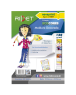 Bloco Eco Cores Moldura Decorada 7 Estampas 32 fls 120g Ridet