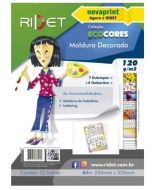 Bloco Molduras Eco Cores 7 Cores 35 Folhas 120g Novaprint